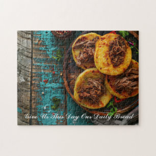 Puzzle Pain Arepa Avec Mots De Prière Personnalisé