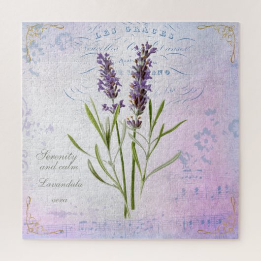 Puzzle Painted Lavandula Vera Serenity et Calm (Vertical)