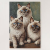 Puzzle Paire adorable de Ragdoll Kittens Chat doux (Vertical)