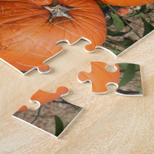 Puzzle Paire Citrouille d'automne Abstrait (Côté)