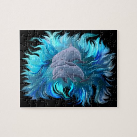 Puzzle Paire de dauphins (Horizontal)