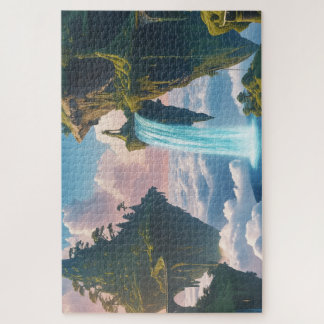 Puzzle Paisaje de montañas flotantes