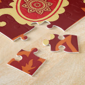 Puzzle Paisley, fleurs : motif sans couture décorative (Côté)