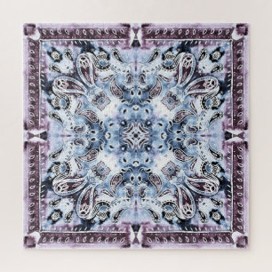 Puzzle Paisley motif : aquarelle, desi de châle dessiné à