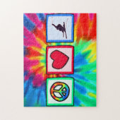Puzzle Paix, amour, ski de neige (Vertical)