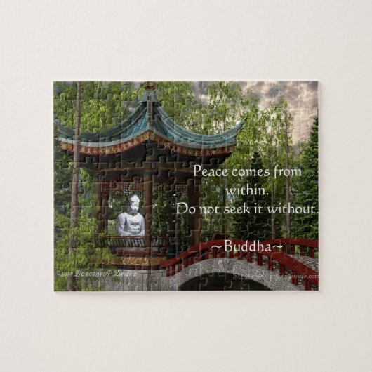 Puzzle Paix de, citation de Bouddha (Horizontal)