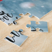 Puzzle Paix Joie Amour Noël Baies rouges & neige (Côté)