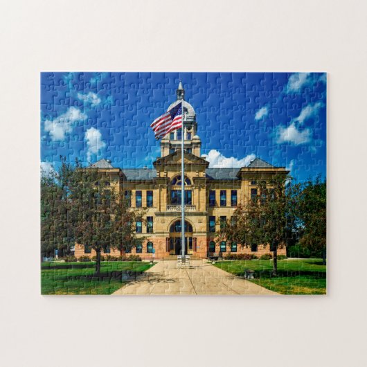 Puzzle Palais de justice du comté de Benton Iowa. (Horizontal)
