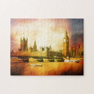 Puzzle Palais de Westminster et Big Ben sur la Tamise