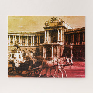 Puzzle Palais Hofburg de Vienne en Autriche vintage