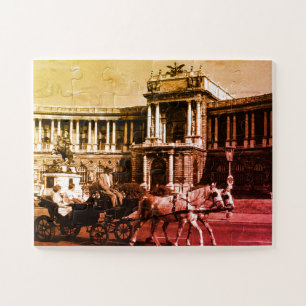 Puzzle Palais Hofburg de Vienne en Autriche vintage