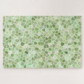 Puzzle Pale Green Patchwork Terrazo Motif (Horizontal)