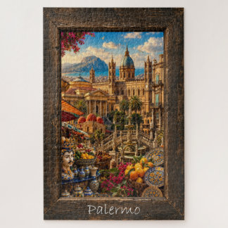 Puzzle Palermo Sicile Paysage Coloré Architecture et Fr