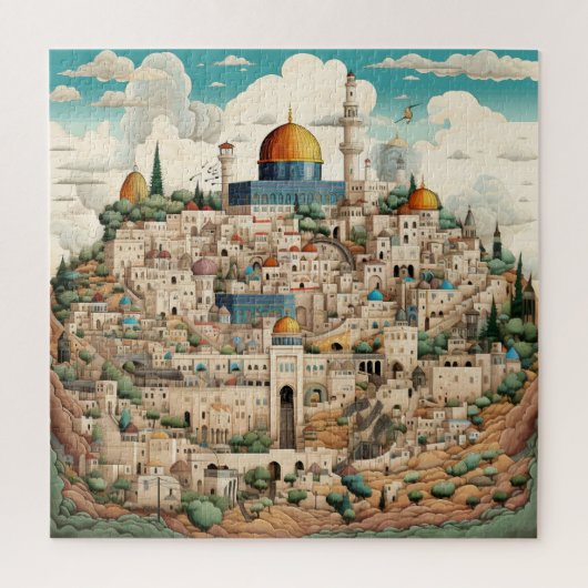 Puzzle Palestine City Scape (Vertical)