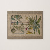 Puzzle Palm Antique Fruit Tropical Art Botanique (Horizontal)