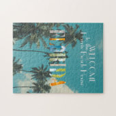 Puzzle Palm Tree Florida Beach House (Horizontal)
