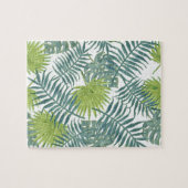 Puzzle Palm Tree Fronds Peinture Hawaiian Print (Horizontal)