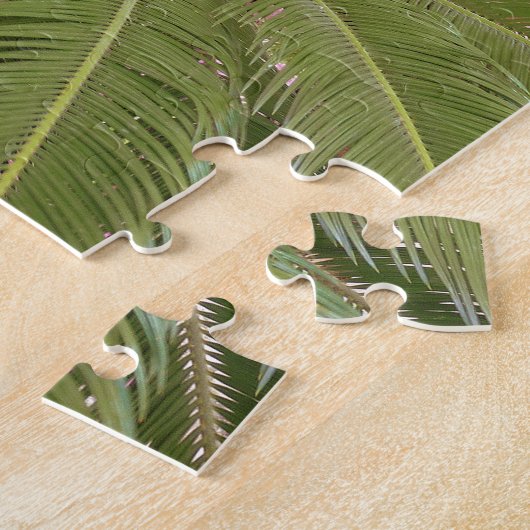 Puzzle Palm vert cool (Côté)