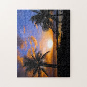 Puzzle palmes couchés de soleil (Vertical)