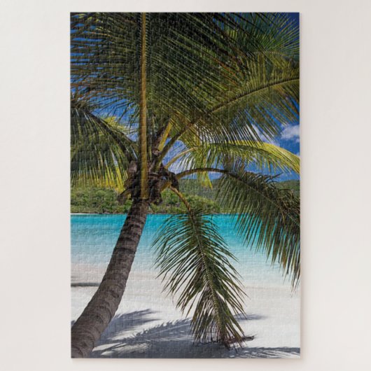 Puzzle Palmier de Plage Tropicale (Vertical)