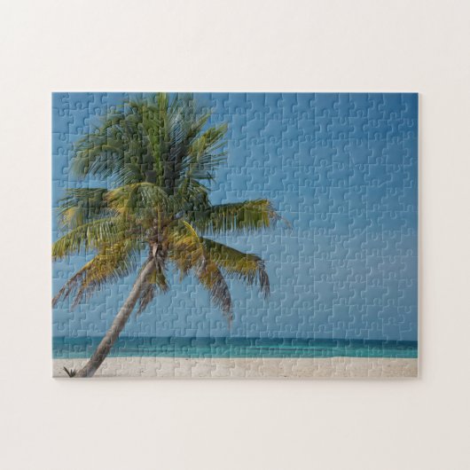 Puzzle Palmier et plage de sable blanc 2 (Horizontal)