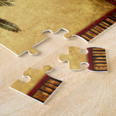 Puzzle Palmier vintage - modèle customisé tropical (Côté)