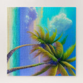 Puzzle Palmiers à la tombée de nuit Tropical (Horizontal)