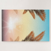 Puzzle Palmiers Au coucher Du Soleil (Horizontal)
