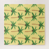 Puzzle Palmiers d'aquarelle, arrière - plan tropical. (Horizontal)