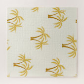 Puzzle Palmiers d'or : Textile Tropical. (Horizontal)