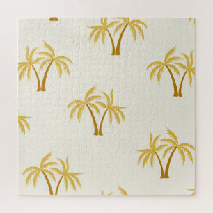 Puzzle Palmiers d'or : Textile Tropical.