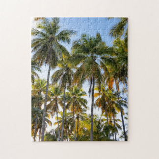 Puzzle Palmiers et ciel de plage exotique hawaïen