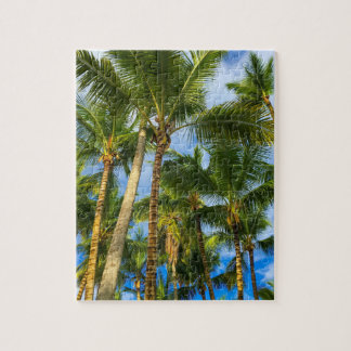 Puzzle Palmiers et ciel de plage exotique hawaïen