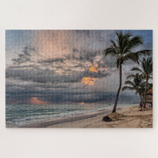 Puzzle Palmiers et lever de soleil hawaïens exotiques