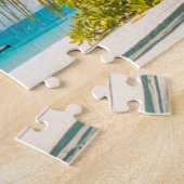 Puzzle Palmiers sur le coucher du soleil (Côté)