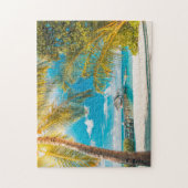 Puzzle Palmiers sur le coucher du soleil (Vertical)