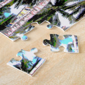 Puzzle Palmiers tropicaux. Le design à la carte. (Côté)