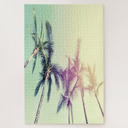 Puzzle Palms cool Sky (Vertical)