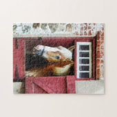Puzzle Palomino by Barn Door (Horizontal)