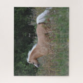 Puzzle Palomino Gallois Pony Courant En Longue Herbe (Vertical)