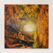 Puzzle Panache solaire de la forêt automnale 20" x 20" (Vertical)