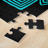 Puzzle Panama Mola Tortoise - Noir bleu (Côté)