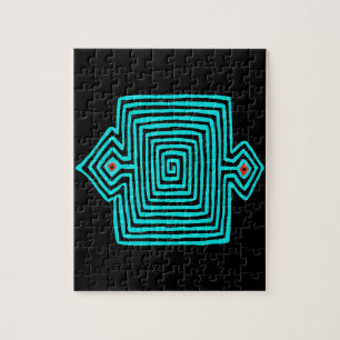 Puzzle Panama Mola Tortoise - Noir bleu