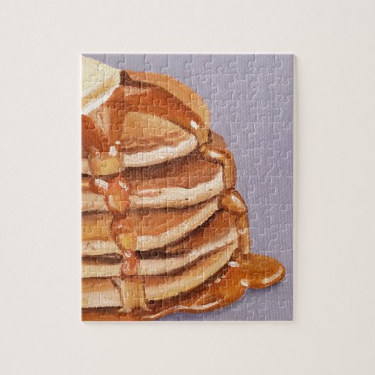 Puzzle Pancakes Shortstack Petit-déjeuner Peinture (Vertical)