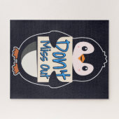 Puzzle Pancarte Pingouin Ne Ratez Rien (Horizontal)