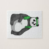 Puzzle Panda à Fitness avec serviette (Horizontal)