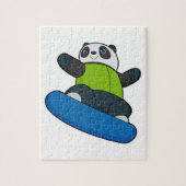 Puzzle Panda a Snowboarder (Vertical)