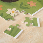 Puzzle Panda adorable dans une prairie de printemps - Pu (Côté)