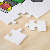 Puzzle Panda aux sports avec basket-ball (Côté)