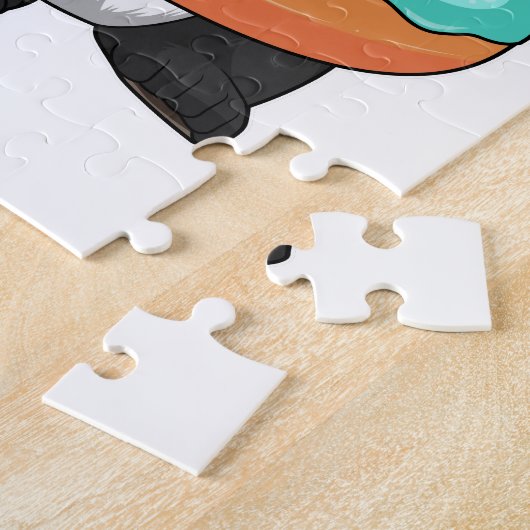 Puzzle Panda avec Donut (Côté)